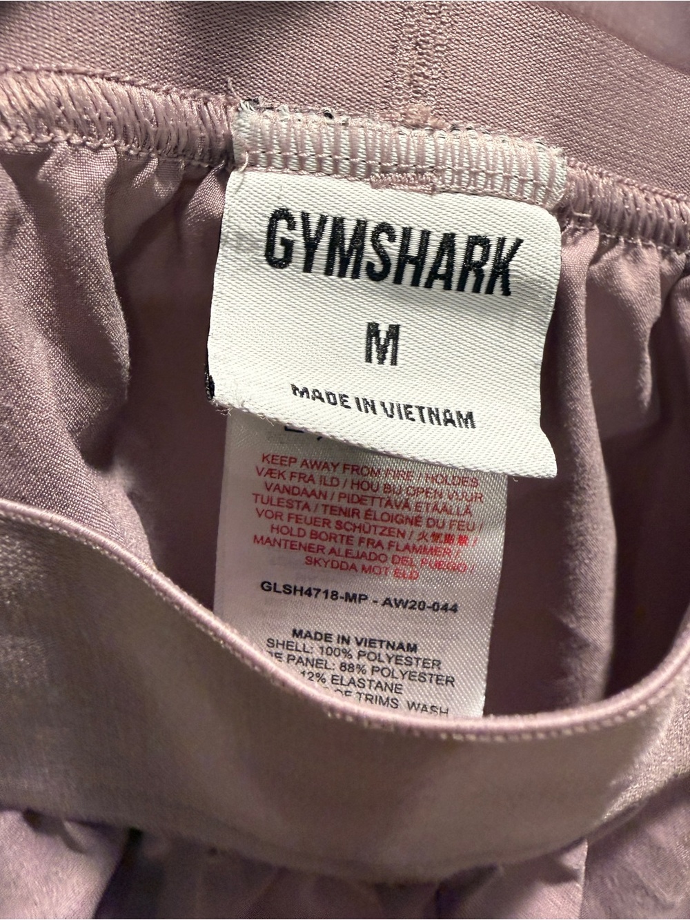 Gymshark Training Loose Fit Shorts – Dusty Pink Lavender – Size Medium - Picture 5 of 8
